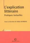 L'explication littéraire: Pratiques textuelles vignette